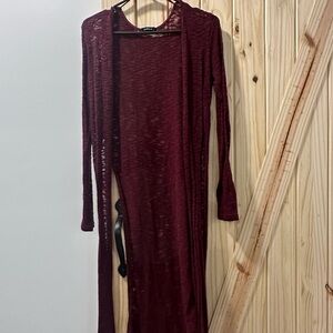 Ambiance Deep Red Knit Top